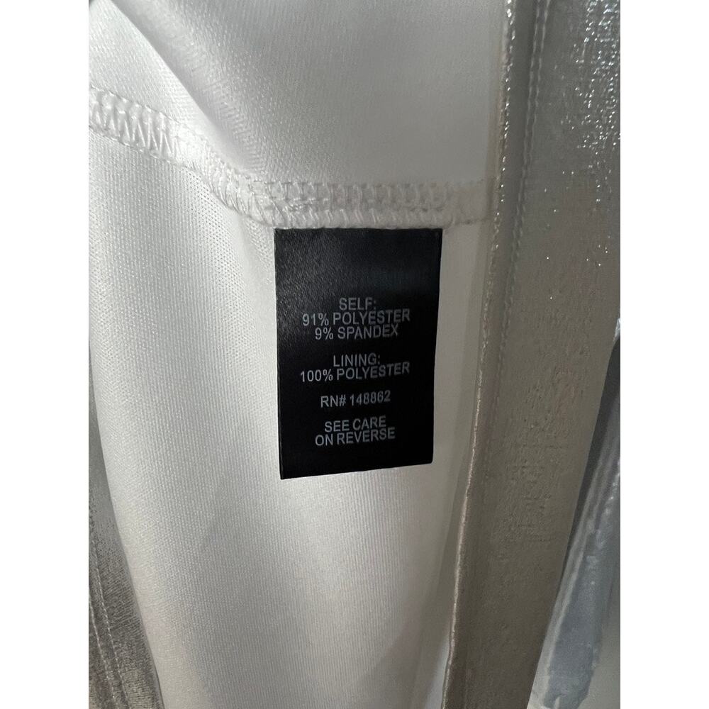 Torrid Mini Liquid Knit Surplice Dress Metallic Silver Party Torrid 3 3XL 22-24 - Picture 8 of 11
